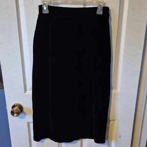 Black Velvet Skirt